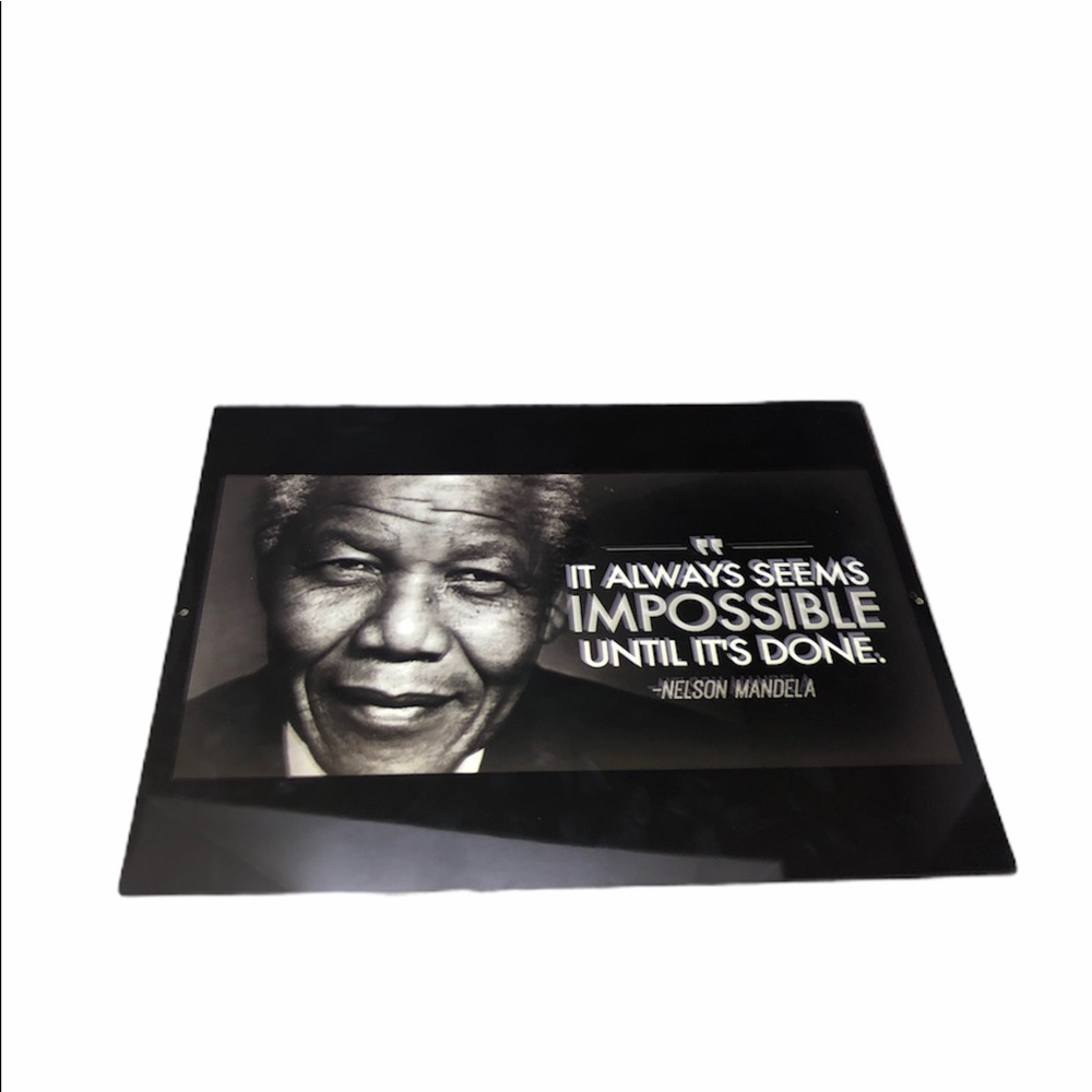 A Nelson Mandela inspirational qoute